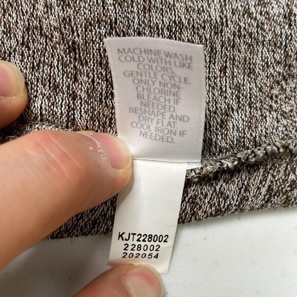 J Jill Wearever Long Open Front Cardigan Drape Long Sleeve Stretch Knit Pockets - Picture 11 of 15